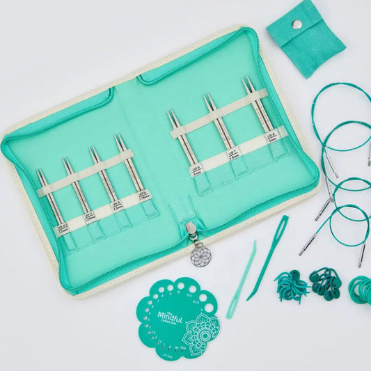 [36313] Knitpro Mindful Special Interchangeable Knitting Needles Set (4"/10cm) - Grace