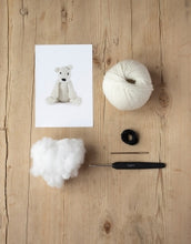 Load image into Gallery viewer, TOFT Mini Piotr the Polar Bear Crochet Kit