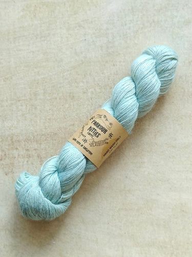 Parkour Kitties Fibers Hand-Dyed Yarn - 50% Baby Alpaca 25% Linen 25% Silk