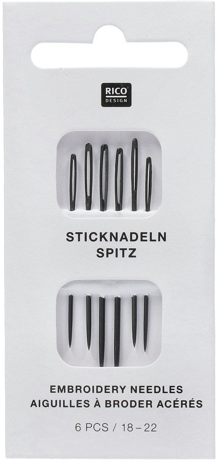 **NEW** Rico Design Embroidery Needles (blunt) 18-22 (6 pieces)