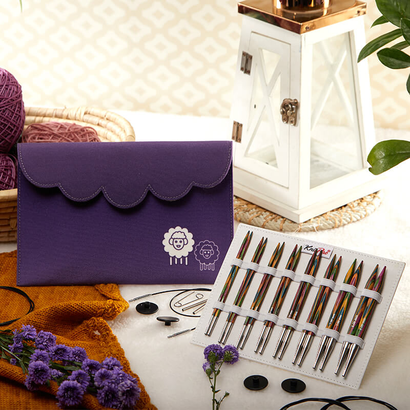 [20661] Knitpro Symfonie Wood Normal Interchangeable Knitting Needle Set (Deluxe)