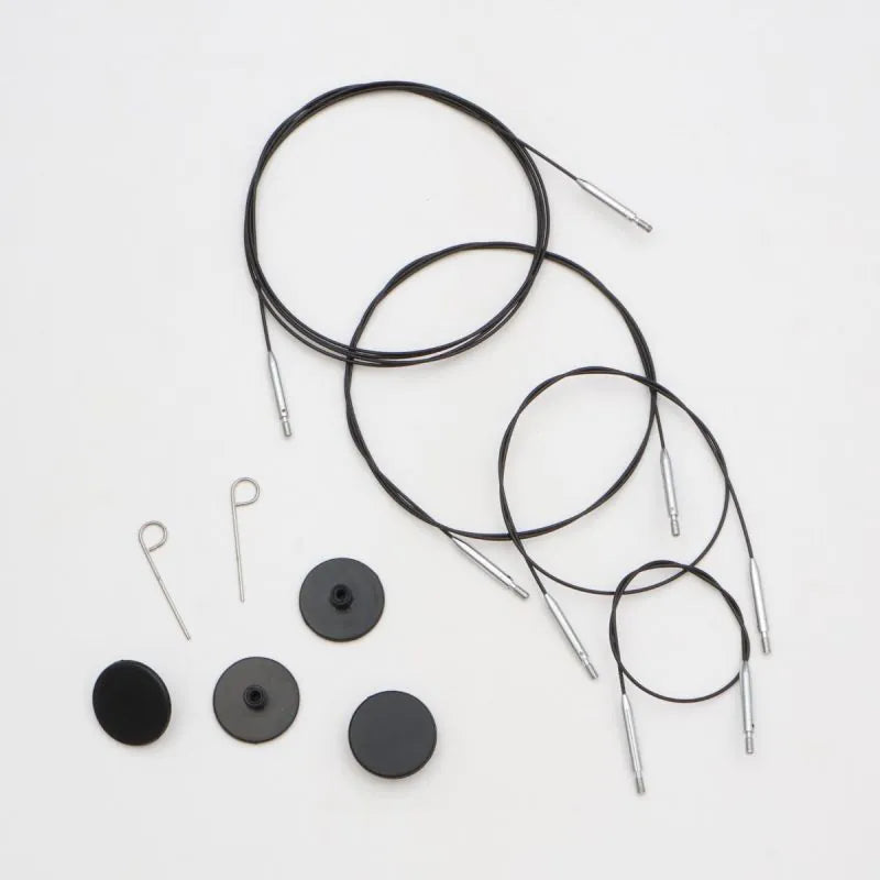 Knitpro Thin & Flex Nylon Coated 360 Swivel Cables
