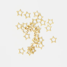 Load image into Gallery viewer, Allstitch Stitch Markers - Gold Star Rings (set of 28)
