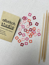 Load image into Gallery viewer, Allstitch Stitch Markers - Small Flower Rings (Set of 32)