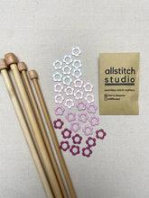 Load image into Gallery viewer, Allstitch Stitch Markers - Flower Rings (Set of 32)