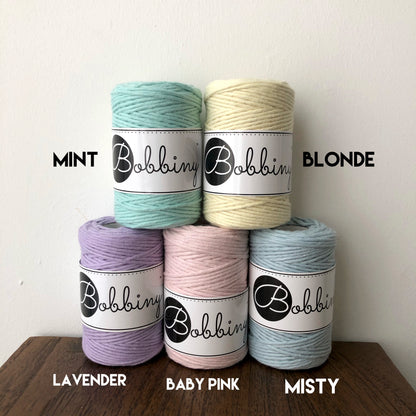 Bobbiny Cotton Macrame Cords (1.5mm)