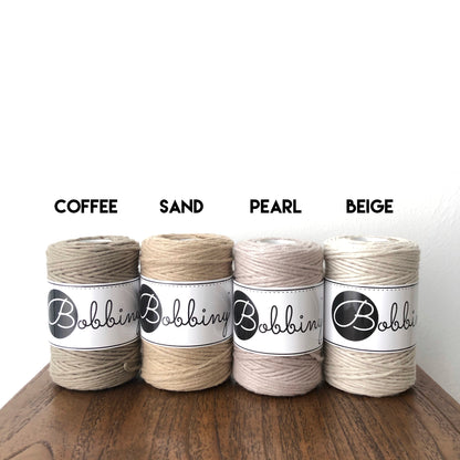 Bobbiny Cotton Macrame Cords (1.5mm)