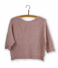 Load image into Gallery viewer, Isager Knit Patterns - SSK (Slip, Slip, Knit) Variation Blouse by Helga Isager