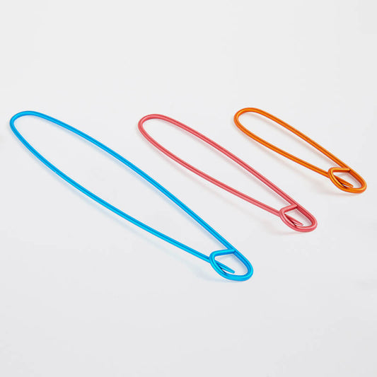 [45502] Knitpro Aluminium Stitch Holders (set of 3)