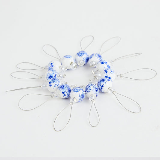 Knitpro ZOONI Stitch Markers (Blooming Blue)