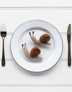 TOFT Gourmet Crochet Snails in a tin